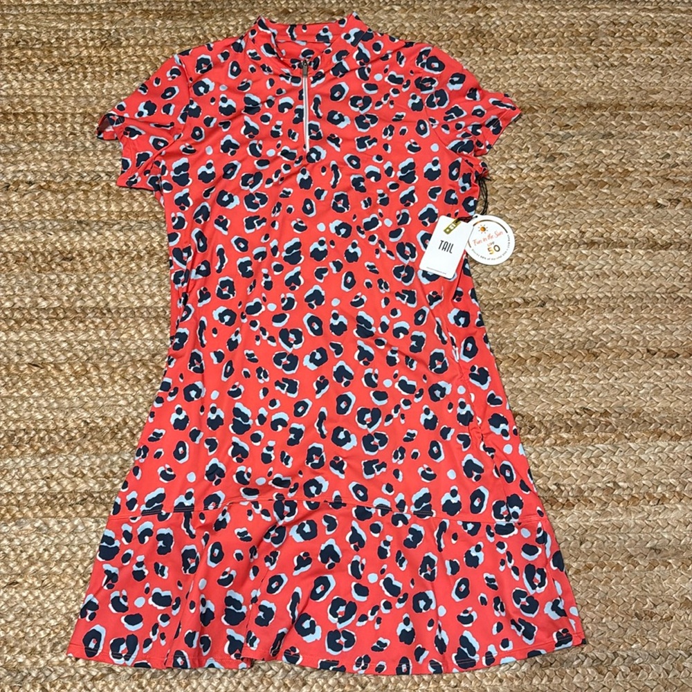 Tail Leopard Print Athletic Dress Size L Tennis Golf Pickleball